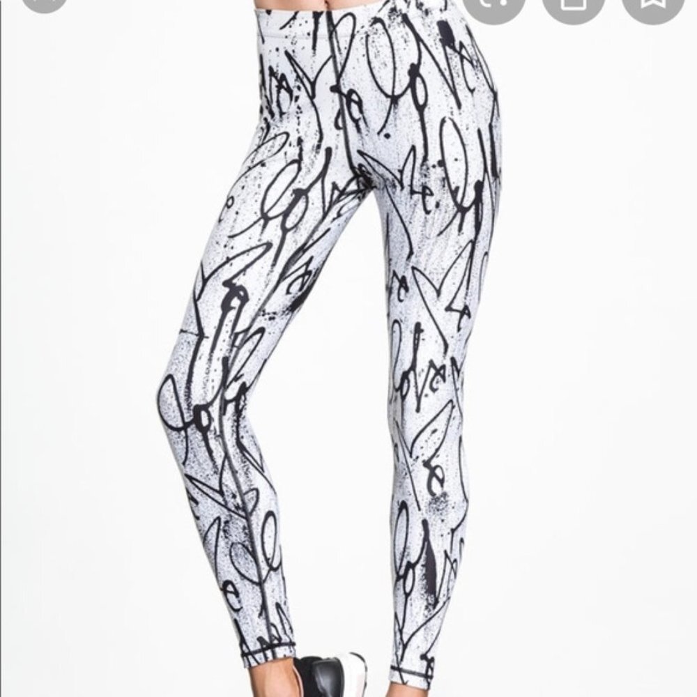 NWT Carbon38 x Curtis‎ Kulig graffiti Higuera leggings XS